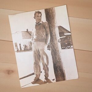 JAMES DEAN 11”x 14” Cardboard Print From Iconic Film “East of Eden” Sepia Tone